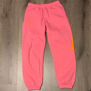 Pink/Orange Small Starfit Sweatpants